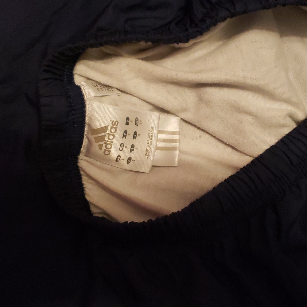 Adidas Dark Blue Track Pants with White Stripes S - Picture 3 of 3